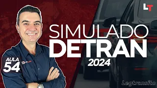SIMULADO DETRAN QUESTÕES 2024 - AULA 54 #SimuladoLegTransito2024 #Detran2024