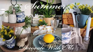 🍋2023 SUMMER DECORATE WITH ME🍋 FRENCH COUNTRY/COTTAGE CORE KITCHEN