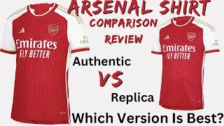 Arsenal Home Shirt 2023/24 Comparison Review! Adidas Premier League Jersey Authentic Kit Error