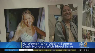 Blood drive held in honor of New Jersey woman killed in scooter crash