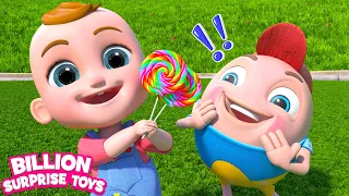 Humpty Dumpty enjoys a day in the kid's park! BillionSurpriseToys Nursery Rhymes & Kids Songs