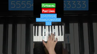 Past Lives tutorial on piano #shorts #piano #tutorial #pastlives