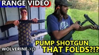 Is That A FOLDING PUMP SHOTGUN?!? - Range Video