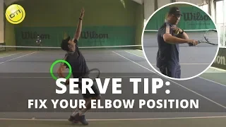 More Serve Power Tip: Fix Your Elbow Position