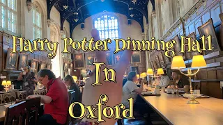 Harry Potter Dinning Hall || Breakfast at Christ Church Dinning Hall