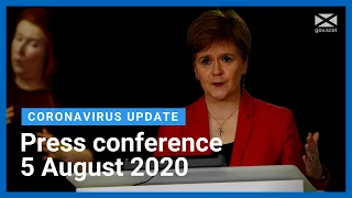 Coronavirus update from the First Minister: 5 August 2020