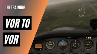 How to Fly VOR to VOR on Airways | No GPS | Cross Radials