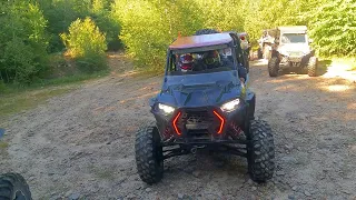 North East Riders AOAA group ride part 4 KRX1000 RZR900s Tons of Action