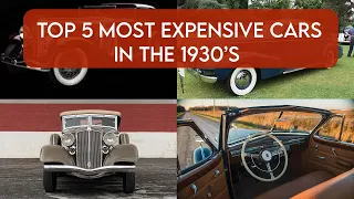 Top 5 most expensive car in the USA in the 1930's #carholic