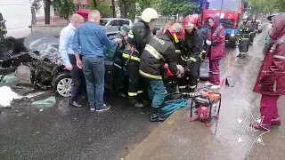 ДТП в Витебске спасатели деблокировали водителя