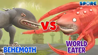 Behemoth vs World Eater | Behemoth vs Giant Monster Level Challenge [S1E10] | SPORE