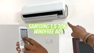 Samsung windfree 1.5 ton ac features explained🔥 | samsung windfree ac remote features 🔥