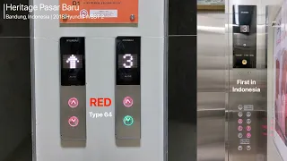 [RARE] 2x Hyundai WBST 2 Elevators with Red Buttons at Heritage Pasar Baru, Bandung