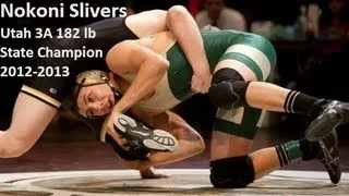 Nokoni Slivers Wrestling State Finals Utah 3A 182 Pound Weight Class February 16, 2013