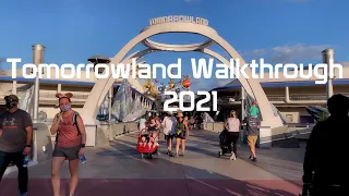 Magic Kingdom Tomorrowland Tour & Walkthrough 2021 4K I Walt Disney World Orlando