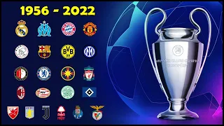 TODOS OS CAMPEÕES DA UEFA CHAMPIONS LEAGUE ● 1956 - 2022 🏆