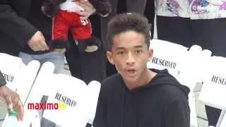 Jaden Smith SURPRISED REACTION at Jackie Chan Handprint and Footprint Ceremony