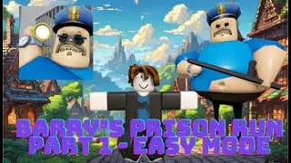 Roblox BARRY'S PRISON RUN PC Gameplay Walkthrough Part 1 - Easy Mode