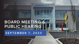 Community Transit Board Meeting