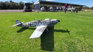 SEAGULL MODELS RC BF109E 26CC AT REBELS FIELD 20230820 PT2