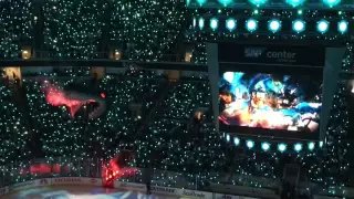 San Jose Sharks - Game 3 Introduction - Shark Head - 2016 Stanley Cup Finals - SAP Center - 6/4/16