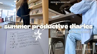 summer productive diaries VLOG of a pre-dental student in 2024 ☀️