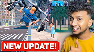 GYM SIMULATOR NEW UPDATE! 🔥 New TV & New Equipment For My GYM