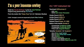 I'm a poor lonesome cowboy - Pat Woods [Lucky Luke - Daisy Town] [AU/VST  Virtual Instr. Cover]