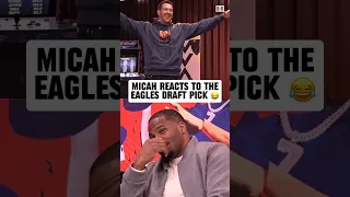 Micah Parsons was sick that the Eagles took his favorite player in the draft 😭