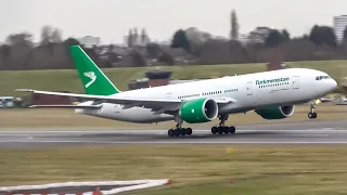 20+ minutes of Plane spotting at Birmingham airport - 30 planes in action! A380, 777, 787, etc