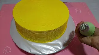 Ad günü tortunun bəzədilməsi Çox asan tort modeli Cake Decoration