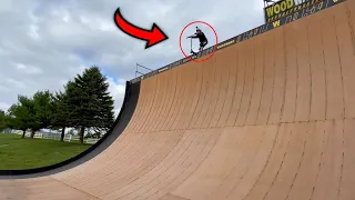 SCOOTER KID VS THE BIGGEST MEGA RAMP IN THE WORLD!