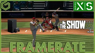 MLB The Show 22 - Xbox Series X - 4K Framerate Comparison To MLB 21 Launch