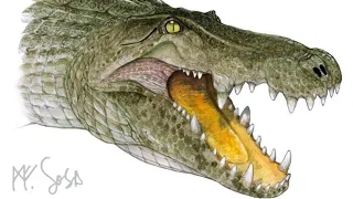 The mahajangasuchus dinosaurs hunter of late cretaceous Madagascar