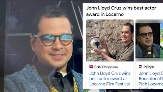 John Loyd Cruz Best Actor in Locarno Film Fest./ Direk  Lav Diaz Matinde Pasabog na Salita.