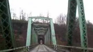 Abandoned Railroad Bridge Converted to road Bridge Layton Perryopolis Pennsylvania