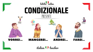 🇮🇹CONDIZIONALE presente - Italian Verbs