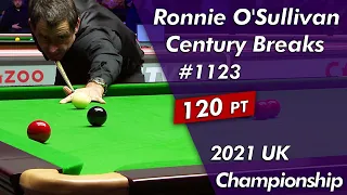 Ronnie O'Sullivan Century Breaks 1123 Highlightsᴴᴰ | 2021 UK Championship