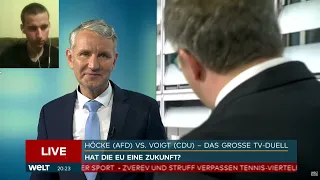 Björn Höcke  zerstört Mario Voigt im TV-Duell | Reaktion auf CDU vs. AfD bei Welt