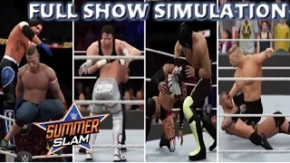 WWE 2K16 SIMULATION: SUMMERSLAM 2016 FULL SHOW HIGHLIGHTS