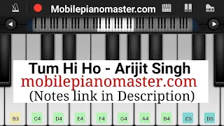Tum Hi Ho(Hum Tere Bin Ab Reh Nahi Sakte)Slow & Easy Piano Tutorial|Piano lessons|Piano Music