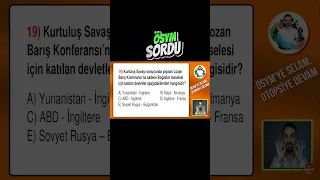 SORU TAHMİN - Çıkmış Soru Ayt Tyt Tarih Full Tekrar 2023 - Kpss