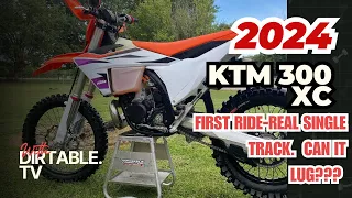 2024 KTM 300 XC First single track ride. Can it lug? #ktm300tbi #dirtbikevideos #2024ktm300xc