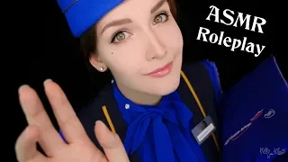 🛫 ASMR First Class Flight Attendant ✈  [Subtitles] [Russian]