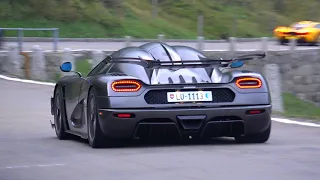 Hypercars Accelerating - Koenigsegg One:1, Huayra Imola, Zenvo TSR-S, Ferrari F50, Chiron Sport