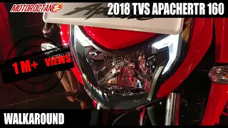 2018 TVS Apache RTR 160 4V Walkaround Review in Hindi | MotorOctane