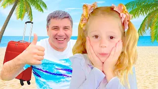 Nastya y su papá están jugando con lego + Nastya y su papá están emprenden a viajar