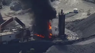 Massive fire at Rockville quarry