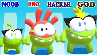 NOOB vs PRO vs HACKER vs GOD in Om Nom Run Gameplay - Who are you?