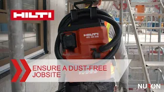 Hilti VC 10M-22 CORDLESS DUST EXTRACTOR | Ensure a dust-free jobsite | #Uncompromise with Nuron